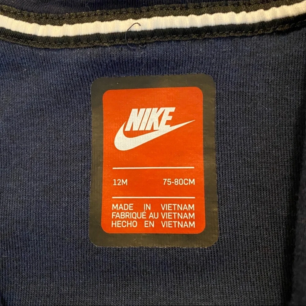 Nike Baby Navy Zip Hoodie 12m